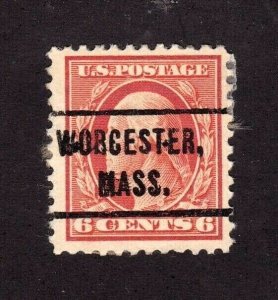 United States stamp #506, used, precancel, well centered