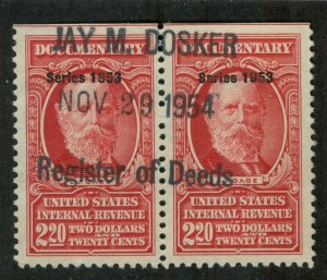 U.S. - R637 - Pair - EXTRA FINE - Used