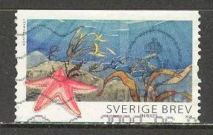 SWEDEN Sc# 2618 USED FVF Marine Life Star Fish 
