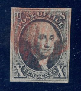 US SCOTT #2 USED-VF W/ PF CERT 4 MARGINS (5/31/24 GP)