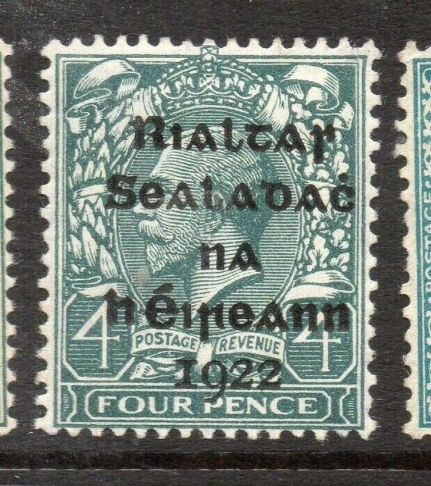 Ireland GV 1922 Early Issue Fine Mint Hinged 4d. Optd 303894
