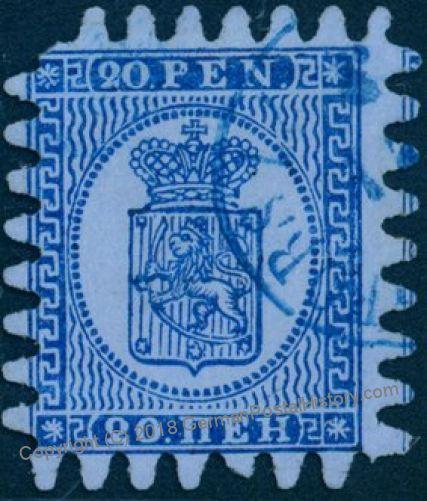 Finland Sc9 Serpentine Roulette 20 Pen Used Blue Cancel 82842