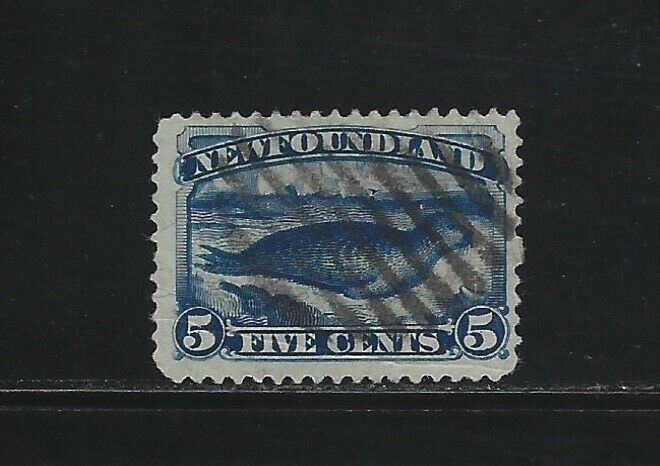 NEWFOUNDLAND - #54 - 5c HARP SEAL USED STAMP