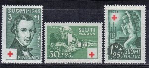 FINLAND  SC #B60+B65+B87  RED CROSS MH   SEE SCAN