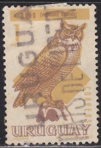 Uruguay 751 Great Horned Owl 1966