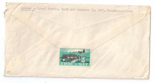 Czechosovakia Cover to US 1961 Stamps Zruc n Saz Label