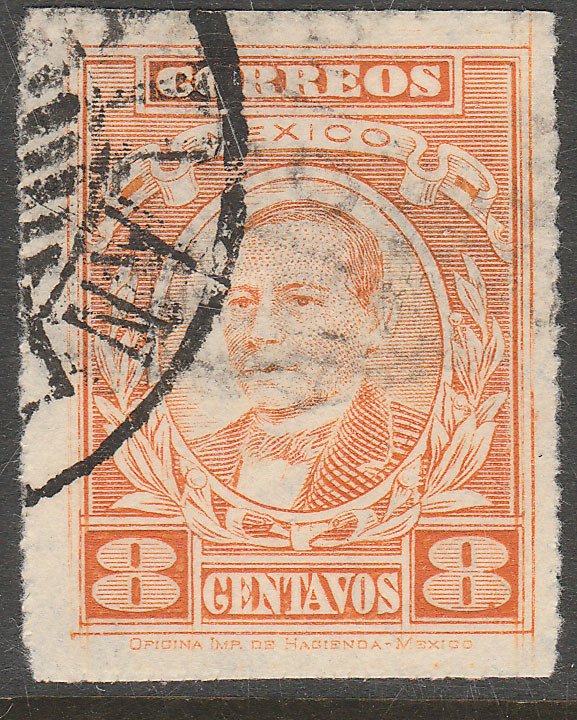 MEXICO 666, 8¢ BENITO JUAREZ. USED.VF.  (441)