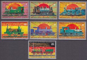 1972 Equatorial Guinea 147-153 Locomotives