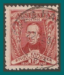 Australia 1930 Charles Sturt, used  104,SG117
