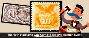 The 49th HipStamp One Cent Auction Event