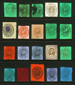 #20L4 - #20L25 1845-1866 Boyd's City Express, New York Locals Unused & Used