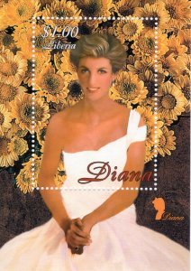 Liberia 1997 TRIBUTE TO DIANA s/s Perforated Mint (NH)