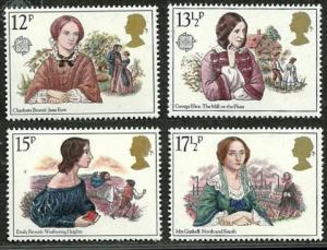 Great Britain Sc#915-918 Famous Authoresses MNH