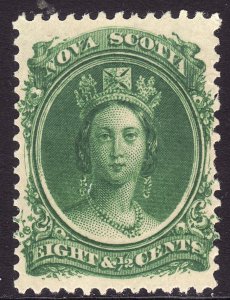 1860-63 Canada Nova Scotia Queen Victoria QV 8½¢ MVLH Sc# 11 CV $15.00 Stk #7