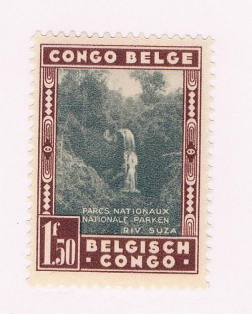 Belgian Congo  #168 LH Suza River (B0231)