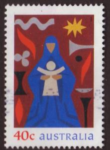 Australia 1999 Sc#1795, SG#1918 40c Madonna and Child USED-VF.