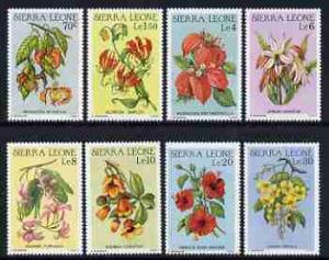 Sierra Leone 1986 Flowers of Sierra Leone set of 8 unmoun...