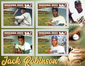 Stamps. Sports Baseball 2024 year 1+1 sheets perforated