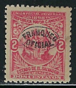 Salvador O130 MHR 1898 issue (an6623)