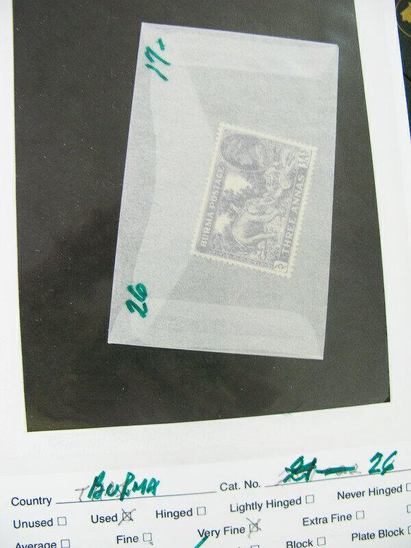 Burma Stamps Mint And Used Early Key Selection Catalogue $1,500