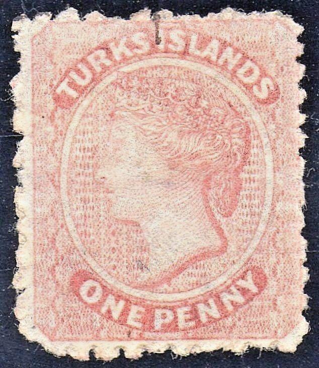 TURKS ISLANDS Sc #4 Very Light Cancel USED