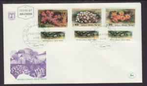 Israel 932-934 Coral 1986 U/A FDC