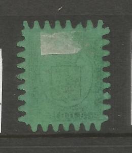 FINLAND  1866-67  8p  BLACK/GREEN  ARMS FU SG 46 Sc 5     