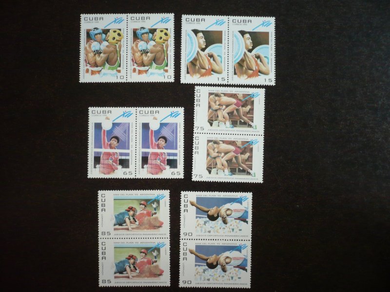 Stamps - Cuba - Scott#3624-3629 - MNH Set of 6 Stamps in Pairs