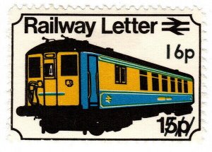 (I.B) British Railways Board : Railway Letter Stamp 16p on 15p OP