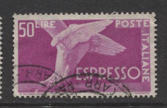 Italy - Scott E24 - Expresso Post -1945 - Used - Single 50 Lire Stamp