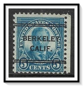 US Precancel #637 Berkeley CA Used