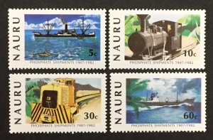 Nauru 1982 #252-5, Phosphate Industry-75th Anniversary, MNH.