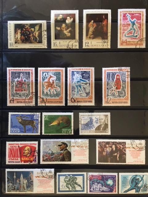 Russia – Small Collection of 35 stamps from 1970 - USED