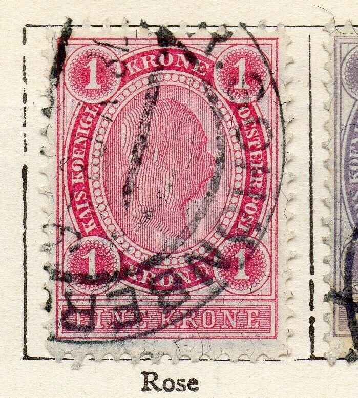 Austria 1899 Early Issue Fine Used 1kr. NW-11521