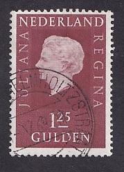 Netherlands   #470  used  1969  Juliana Regina 1.25g