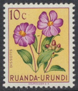 Ruanda Urundi  SC# 114  MNH Flowers  see details/scans 
