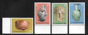 Luxembourg Scott 508-11 MNHOG - 1972 Archaeological Objects Set - SCV $2.25