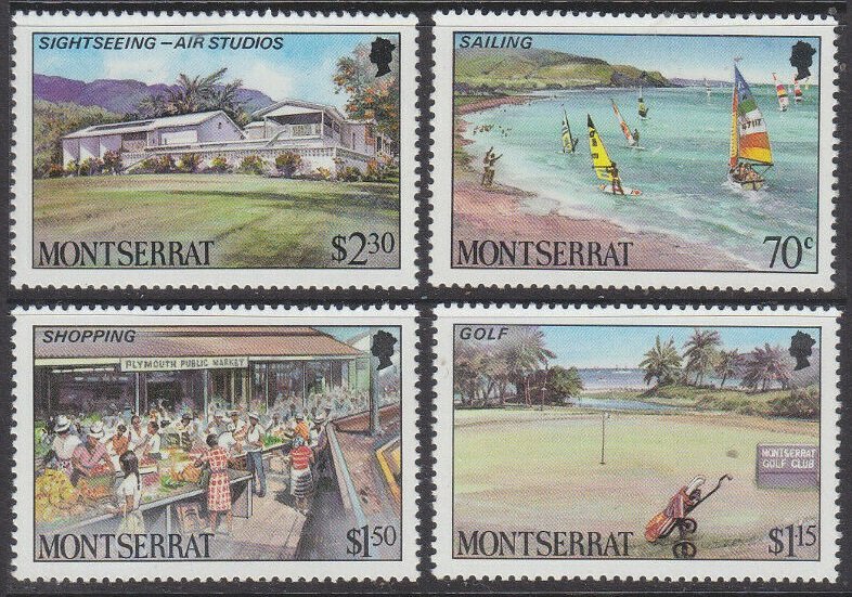 1986 Montserrat 658-661 Tourism 6,00 €