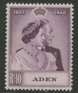 Aden - Scott 31 -  Silver Wedding Issue-1948 - MNH - Single 10rs Stamp