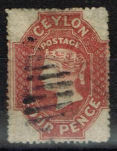 Ceylon 1861 4d Rose Red SG30 Fine Used