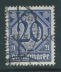 Germany oL12 20pf Local Official single Used