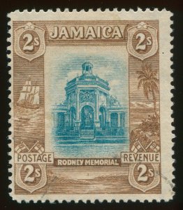 Jamaica 1920 2s light blue & brown SG86 used