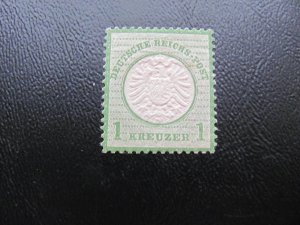 GERMANY 1872 MNH MI.  23b SC 21a LARGE SHIELD XF/SUPERB 1500 EUROS  GREEN (113)