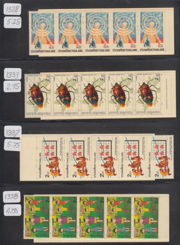 Thailand  MNH  booklet collection   cat $585.00 sell at 16%