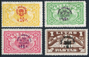 Lithuania CB1-CB4, hinged. Mi . Air Post Semi-postal 1924.