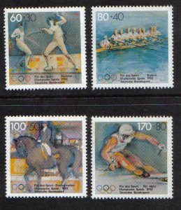 Germany  #B724-B727  MNH  1992   Olympics Albertville Barcelona