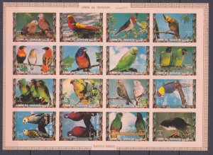 1972 Umm Al Qiwain 1242-1257KLb  Birds 25,00 €