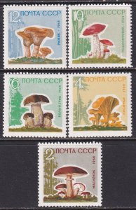 Russia 1964 Sc 2963-7 Mushrooms Stamp MNH