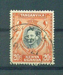 Kenya , Uganda & Tanzania sc# 74 (6) used cat value $.25