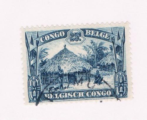 Belgian Congo  #142 Used Uete Hut (B0220)
